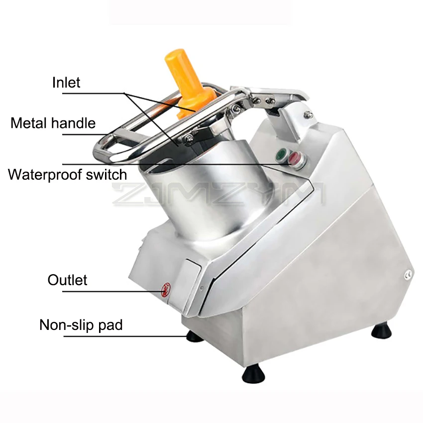 VC65MS Electric Vegetable Cutter Commercial Fruit Vegetable Slicer Shredding Machine Multi-Function Vegetable Cutter 220/110V