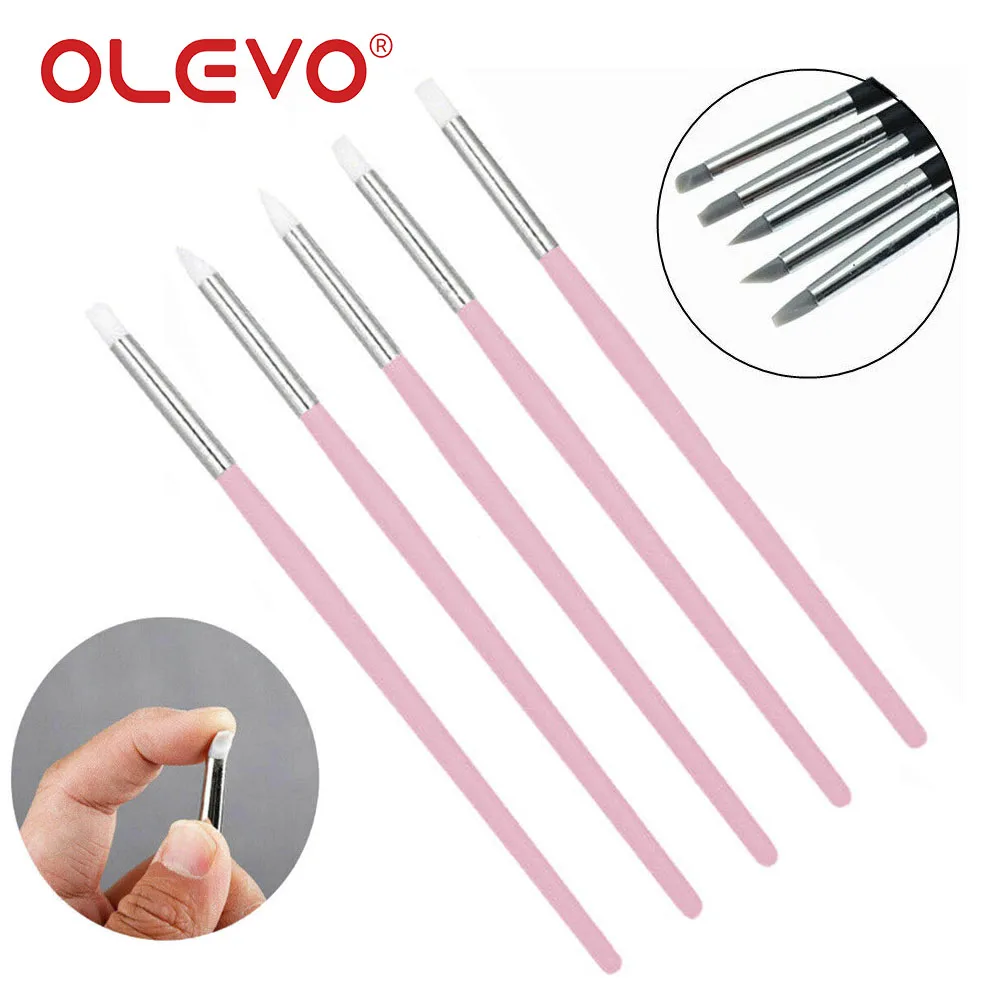 OLEVO-Dental Composite Resina Silicone Escovas, Shaping Canetas, Porcelana Adesiva, Clareamento Dentes, Acessórios Odontologia, 5 Pcs