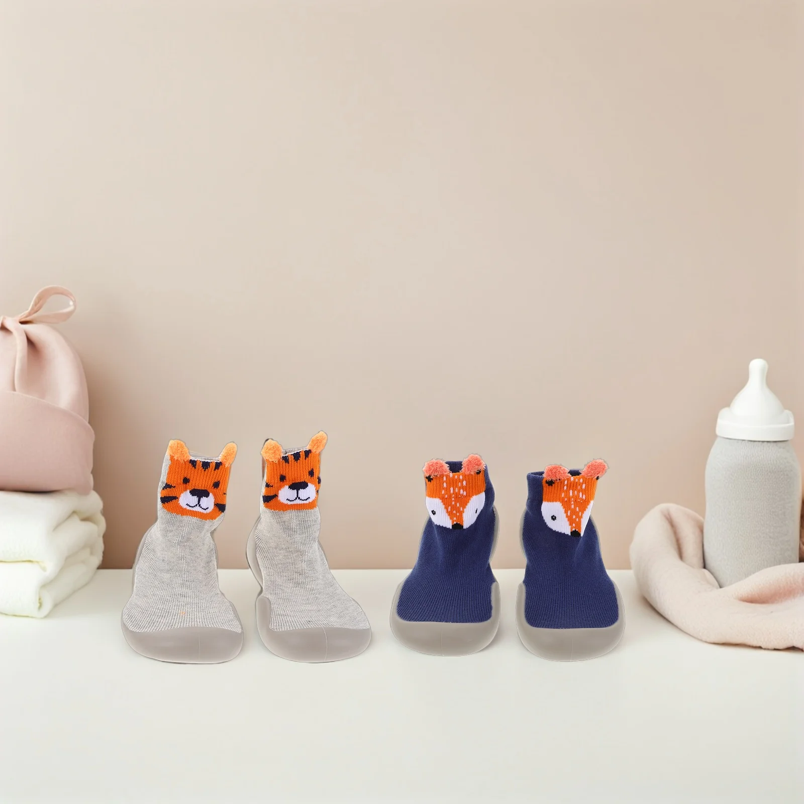 

1pcs 2 Pairs Baby Toddler Shoes Soft Sole for Boys Walking Newborn Infants Socks Antislip Durable Comfortable Spring