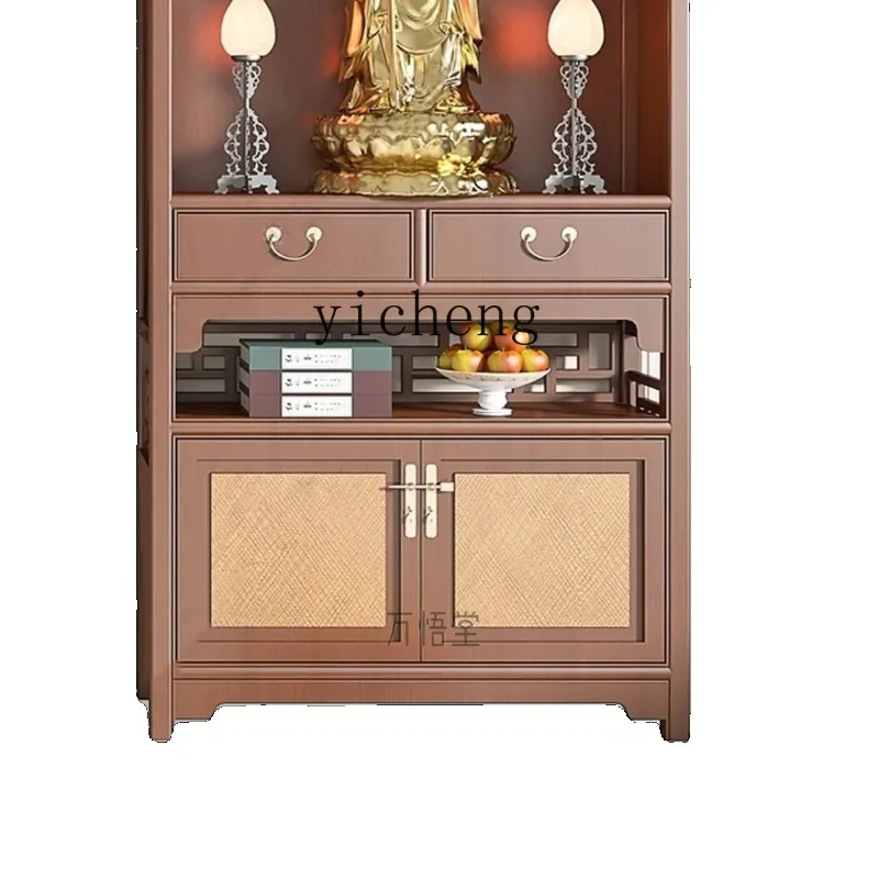 FG-2 Buddhist Niche Buddhist Platform Bodhisattva Cabinet Buddhist Cabinet Household Ash Wood