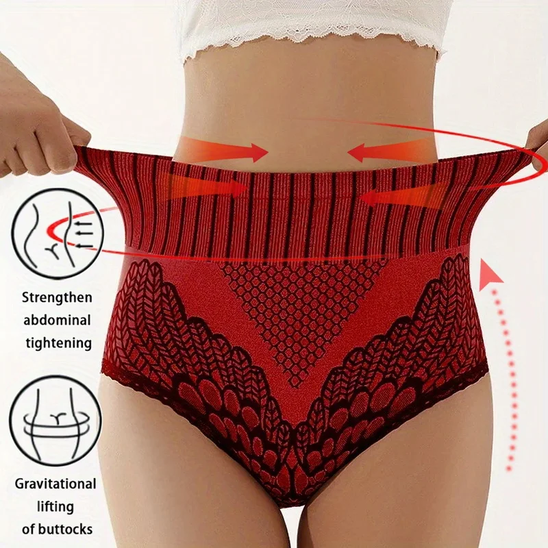 

1 шт., женские корректирующие трусики с высокой талией, дышащее нижнее белье для коррекции фигуры, нижнее белье для живота, бесшовные трусики, корректирующее белье