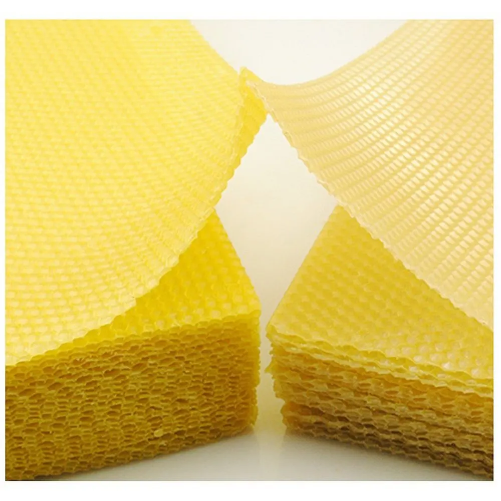 10/30Pcs Honeycomb Foundation Bee Wax Foundation Sheets Paper Candlemaking Beeswax Flakes Beekeeping Tool 14cm * 10cm Wholesale