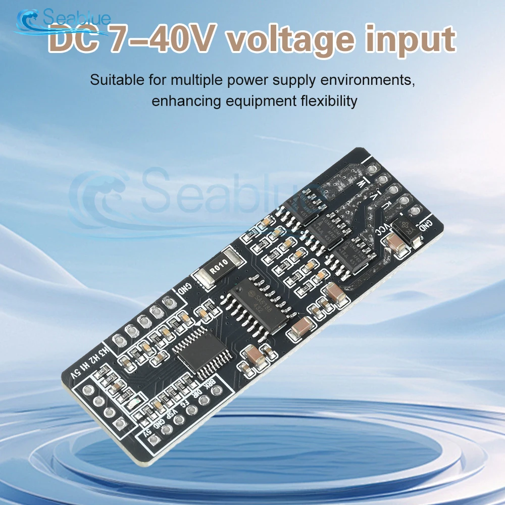 

DC 7-40V 4A 24W Brushless three-phase DC Motor Driver Board With Hall Sensor PWM/0-5V/Serial Control 100000 RPM for BLDC Motors