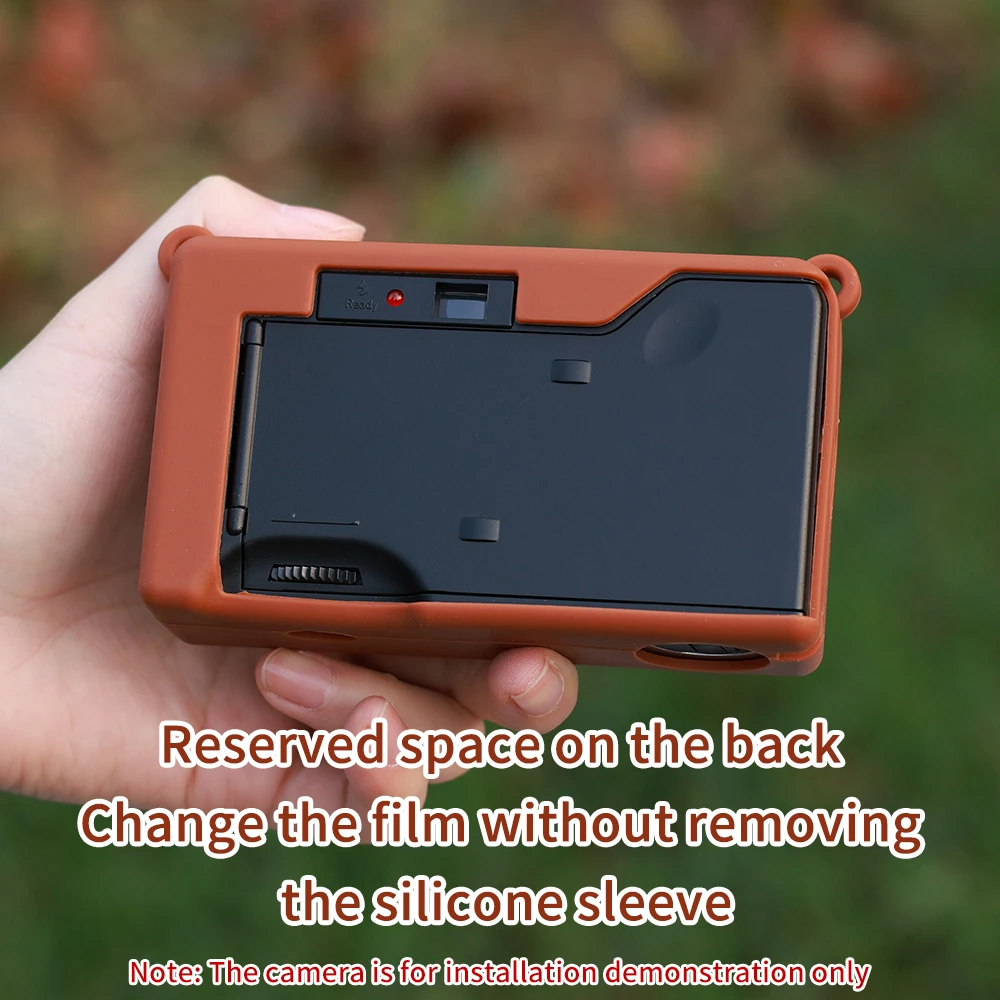 Suitable for Kodak H35 vintage film camera leather patterned camera case, minimalist film machine silicone protective case