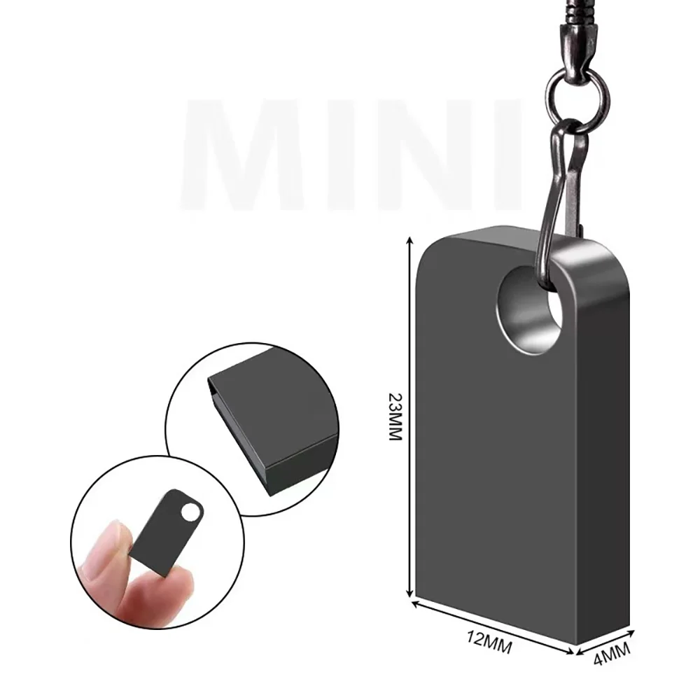 MINI Metall USB-Flash-Laufwerk 128 GB 64 GB 32 GB 16 GB 8 GB 2.0 Pendrive USB-Stick-Stick High Speed 64 GB 128 GB Schneller Versand