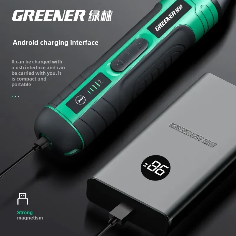 Powerful Electric Screwdriver with Lithium Battery and Compact Design for Household Use