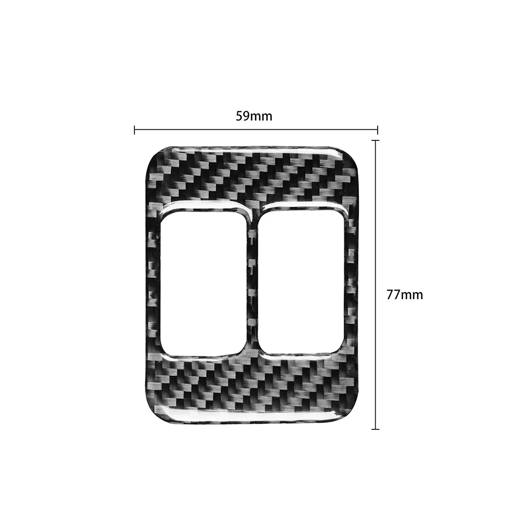 Pegatina Interior de fibra de carbono para Botón de asiento de coche, modificación Interior para Subaru BRZ, Toyota 86, 2013-2019