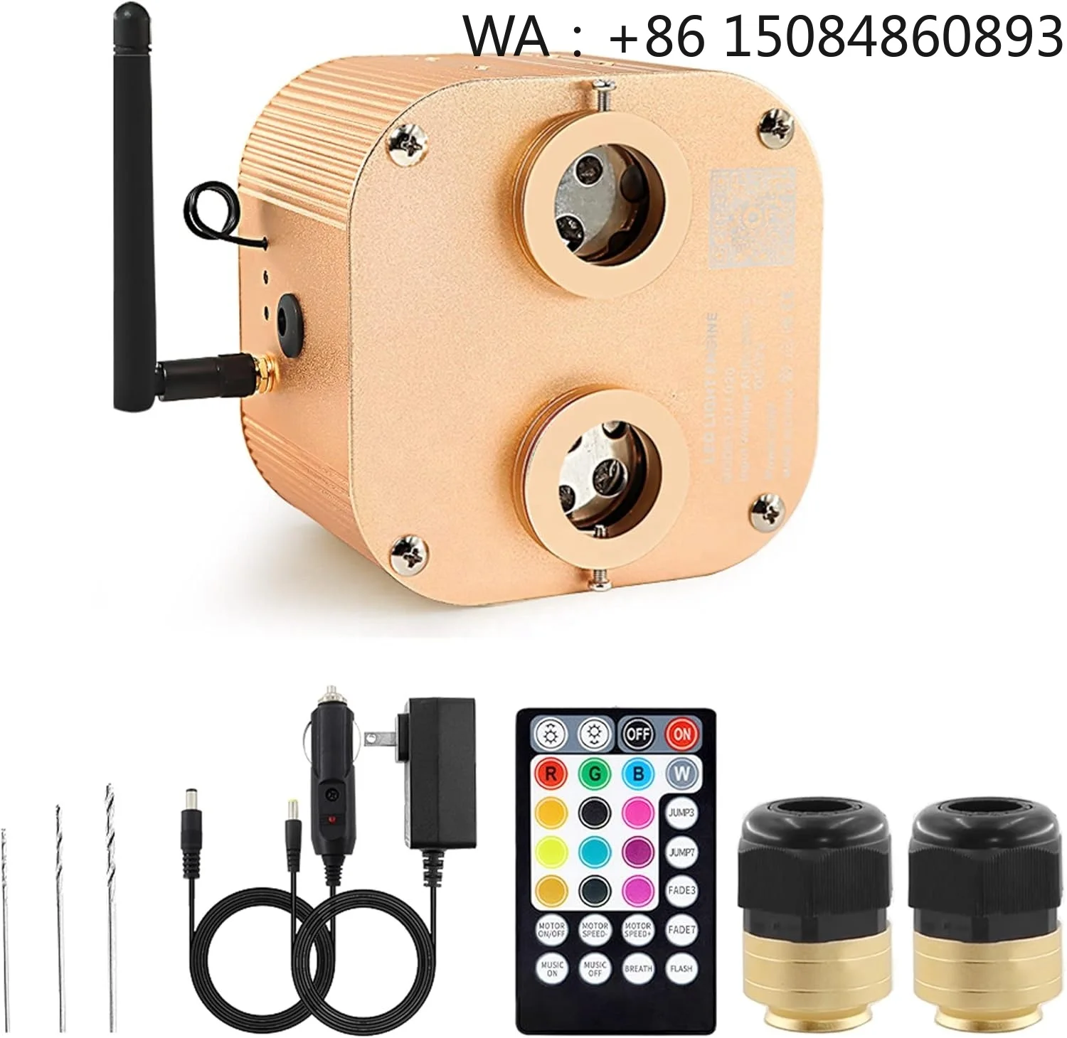 20W Dual Head RGBW Fiber Optic Light Box APP Control Twinkle Music Sync Light Engine For Starlight Headliner Assembly