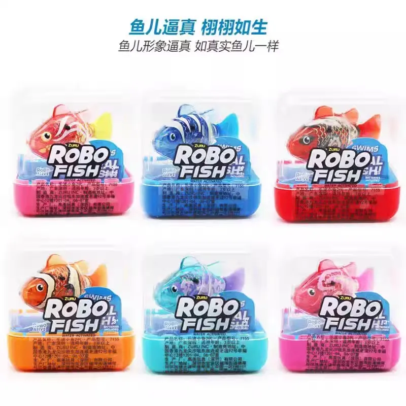 جديد 2025 زورو روبو قوارب الأسماك السلاحف المياه المنشط الحيوانات الأليفة على قيد الحياة السباحة Axolotls الأطفال حفلة الأطفال حمام ألعاب مياه #4