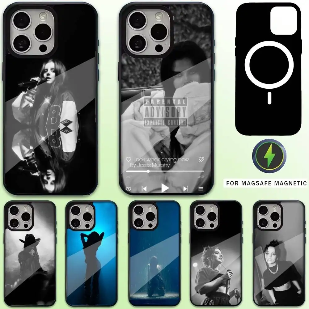 

Singer J-Jessie Murph Phone Case For iPhone17,16,15,14,13,12,11 Plus,Pro Max Magnetic Magsafe Wireless Charging
