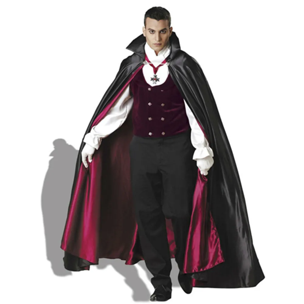 Adult Mens Vampire Costume Halloween Party Dracula Vampire Costumes Fancy Cosplay Clothing