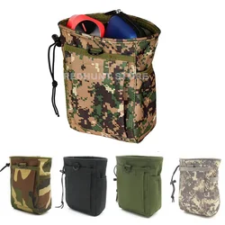 Tactical Molle Drawstring Magazine Dump Pouch Utility Belt Fanny Waist Pack Holster Bag Hunting Ammo Pouch