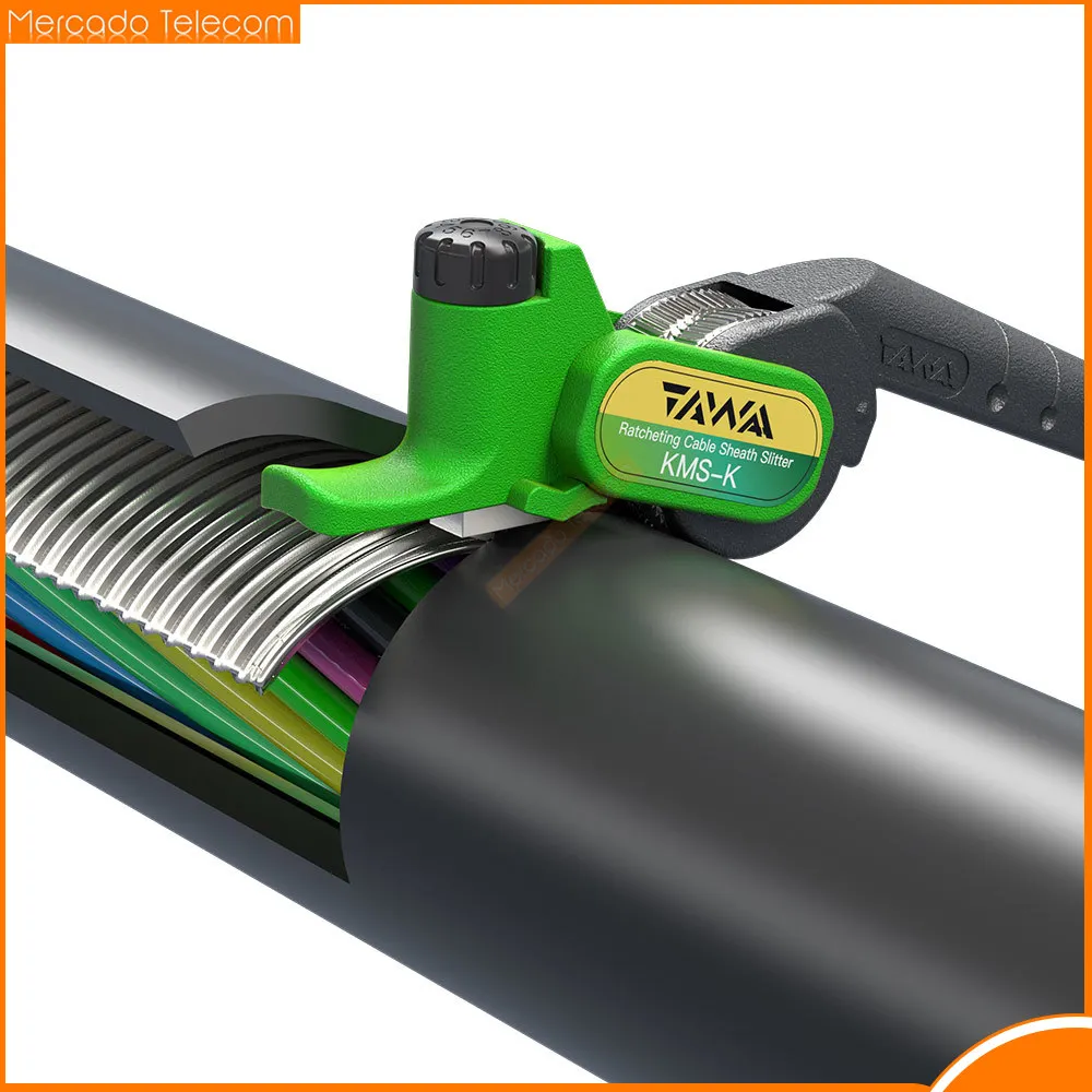 TAWAA KMS-K Cable Jacket Slitter Optical Fiber Tool Longitudinal Stripper Fiber Optical Cable Sheath Opener Cutter