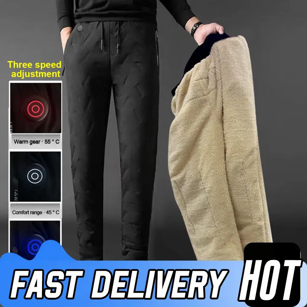 Calças de aquecimento unissex 10 zonas de aquecimento calças aquecidas elétricas das mulheres dos homens calças de aquecimento à prova de vento inverno ao ar livre calças de aquecimento