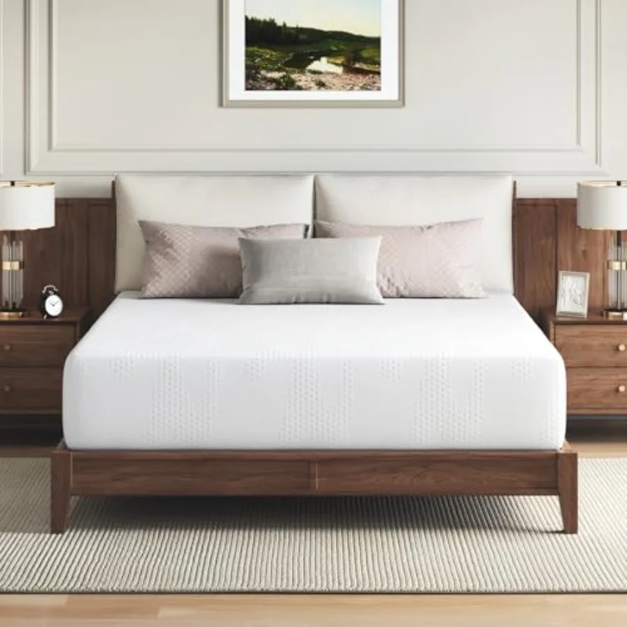 

Матрас King Size в коробке 14-дюймовый матрас King Mattress Гелевые матрасы из пены с эффектом памяти для охлаждения ночного сна, снятие давления CertiPURUS