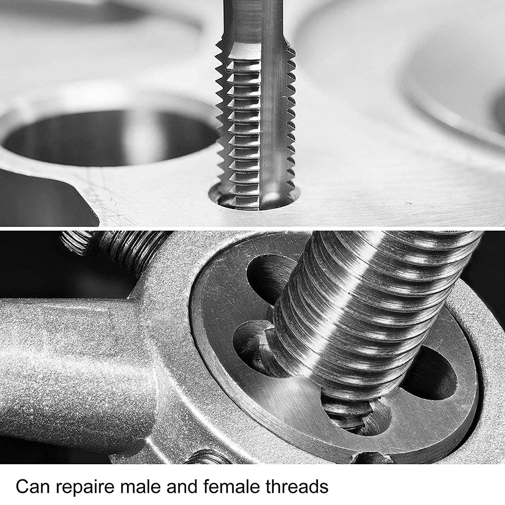 Tap And Die Set HSS M14X1mm Tap And M14X1.0mm Die Metric Screw Thread Tap Right Hand High Speed Steel Plug Tap Die Hand Tools