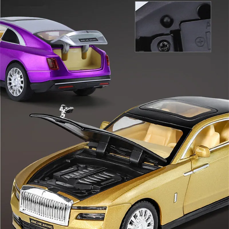 1:32 Spectre New Energy Car Alloy Luxy Car Model Diecast & Toy Vehicle Metal Car Model Simulation Sound and Light Childrens Gift