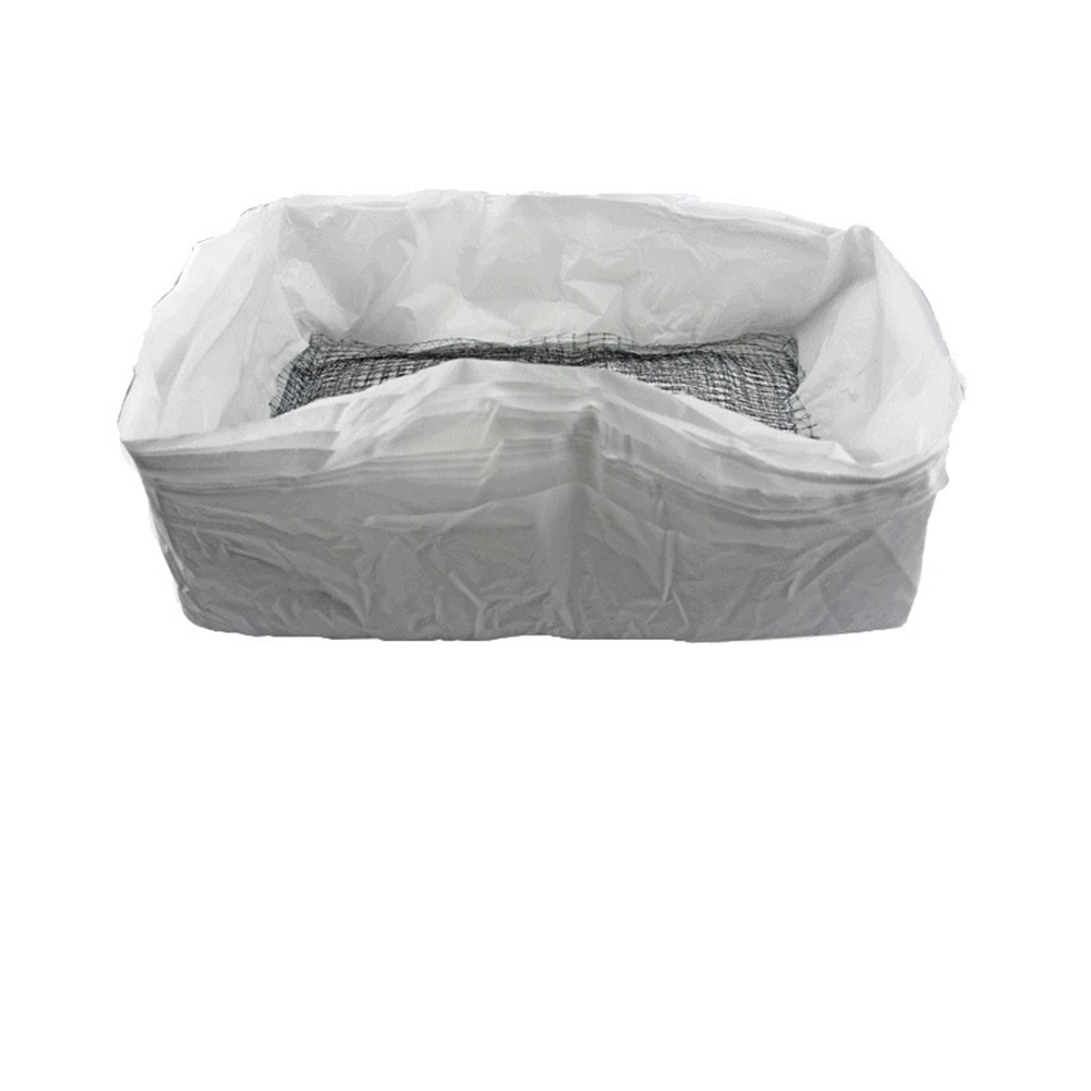 KSOL 10Pcs Reusable Cat Feces Filter Hands Free Pet Cat Excrement Liners Elastic Sand Bag Filter Hygienic Litter Box Liners S