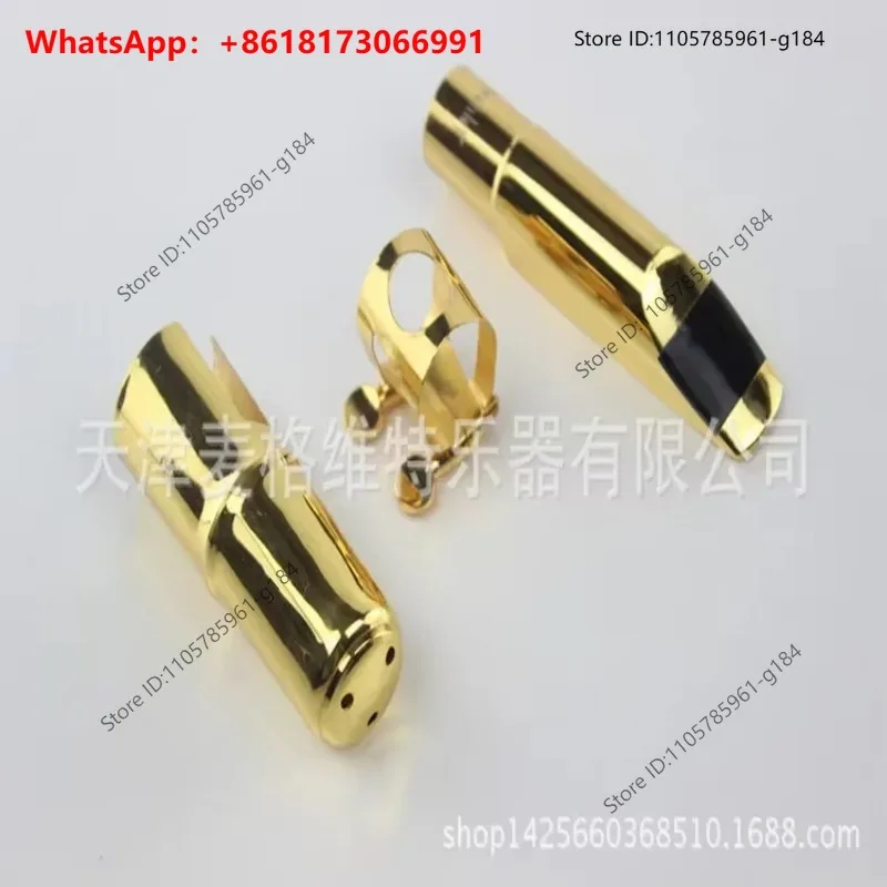 Mid range saxophone metal flute head gold-plated instrument accessories