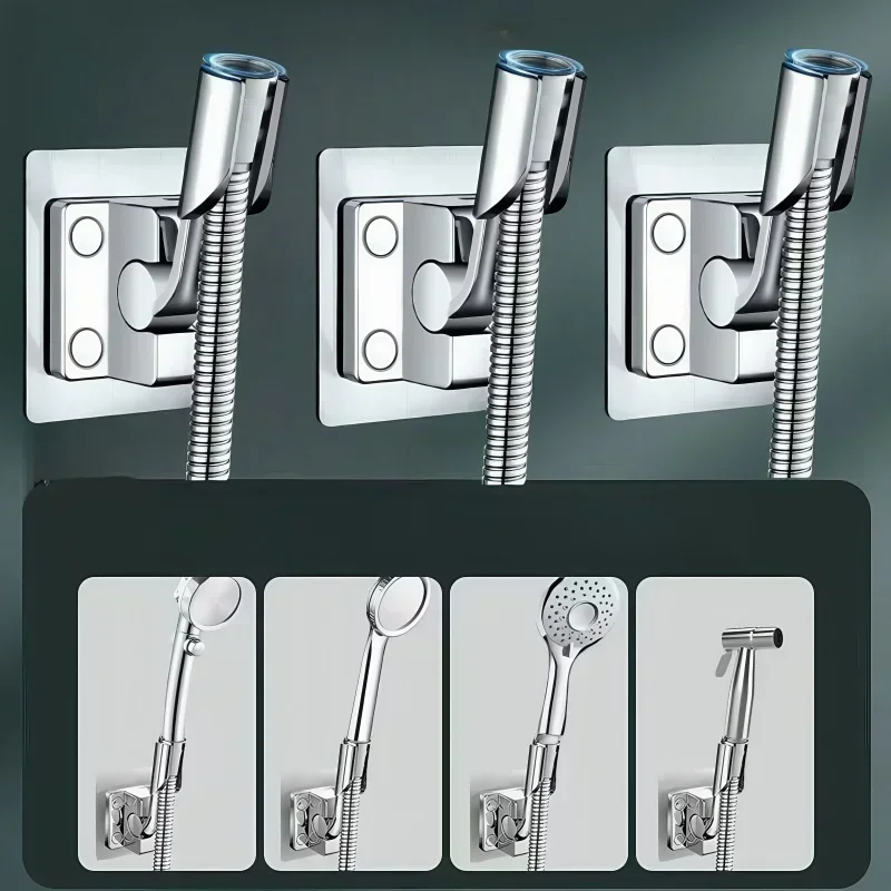 

1 шт. держатель для душа, регулируемая самоклеящаяся насадка для душа, подставка, кронштейн, без дырокола, настенный держатель для насадки для душа, аксессуары для ванной комнаты