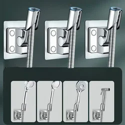 1pcs Shower Holder Adjustable Self-Adhesive Shower Head Stand Bracket Punch Free Wall Shower Head Holder Bathroom Accessories