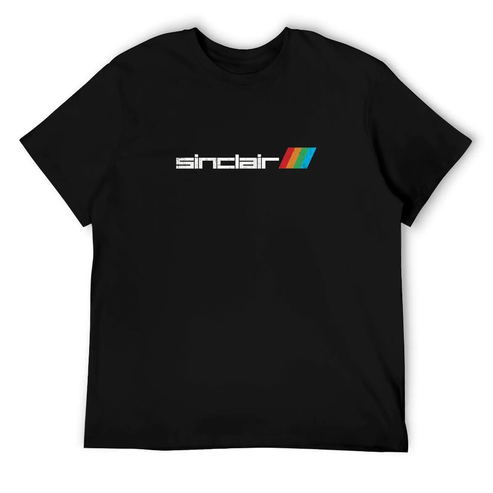 Sinclair (ZX Spectrum) Retro Video Game Company Logo with Weathered Effect T-Shirt t shirt man cotton T-Shirt