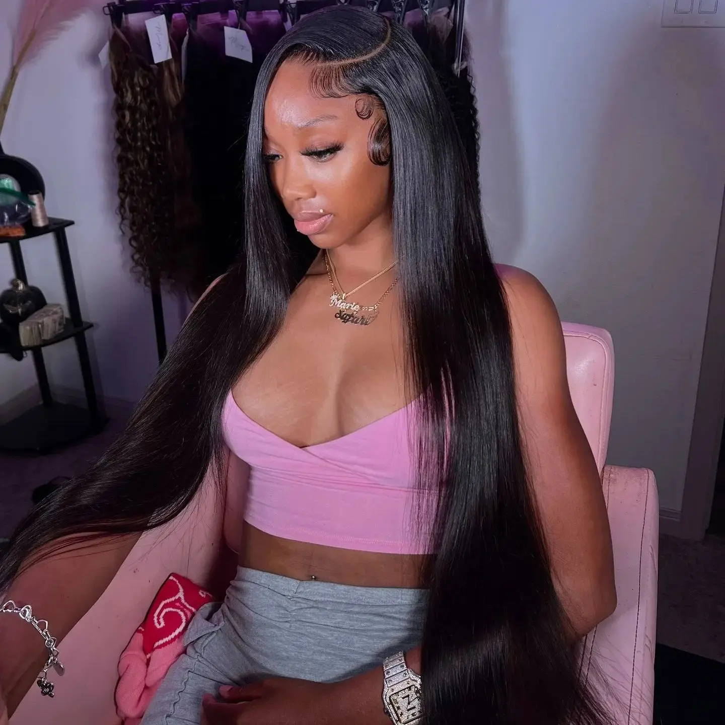 

Hd Lace Frontal Wig 13x6 Lace Front Wig Human Hair 36 40 Inch Bone Straight Transparent Lace Pre Plucked Wigs 13x4 HD Lace Wig