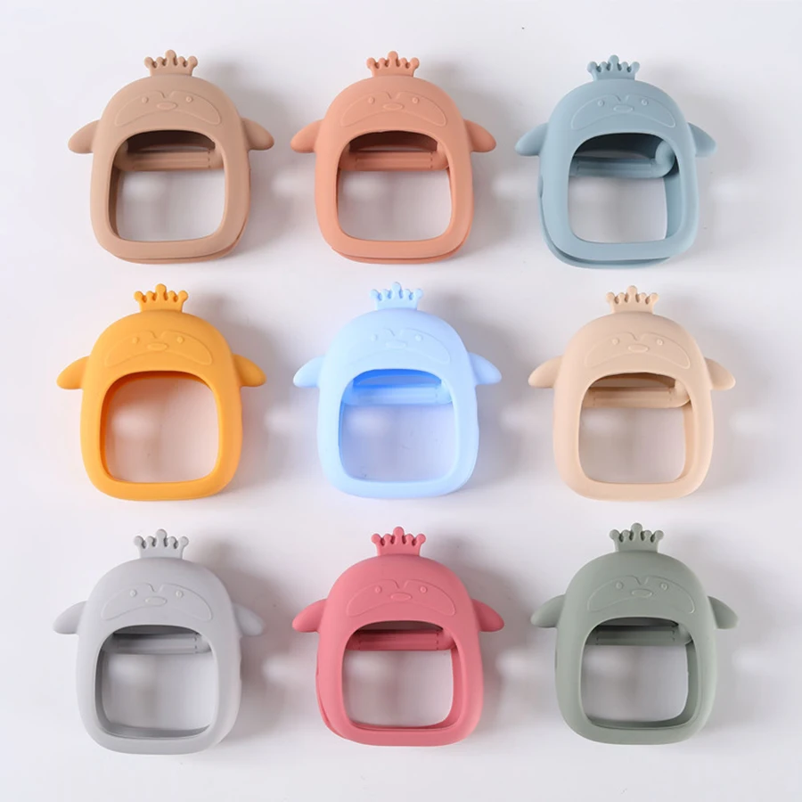 1/2 Piezas de Mordedores de Silicona para Bebés, Juego de Mordedores con Forma de Manos, Adecuado para la Dentición