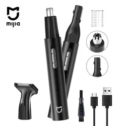 Mijia Electric Nose Ear Hair Trimmer for Men Painless Rechargeable Sideburns Eyebrows Beard 3 in 1 Hair Clipper Shaver