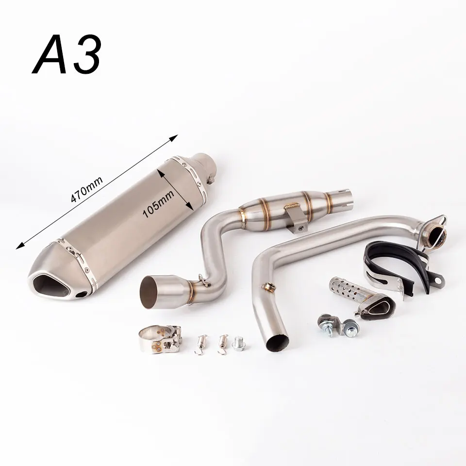 Motorcycle  Exhaust System for Suzuki Gixxer 155 GSX150F Motorcycle Exhaust Header Mid Link Pipe Slip On Muffler With DB Killer