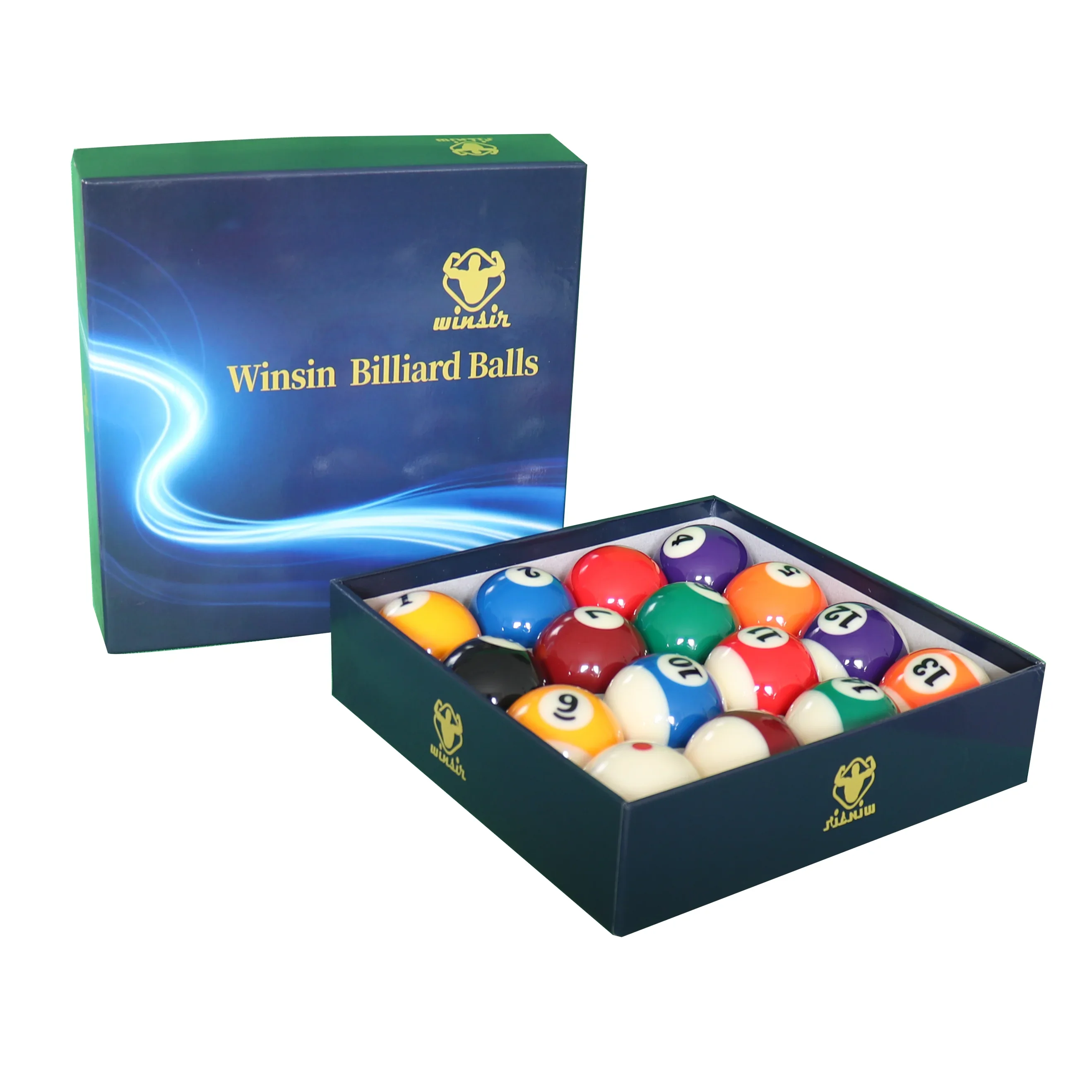 16pcs High-Quality Billiards Equipment Gold Medal Pool Table 3A Grade Large 57.2mm Snooker & Billiard Balls Set