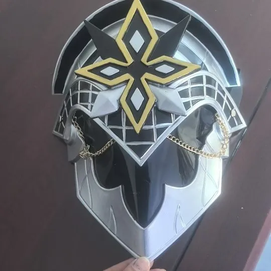

In stock Anime Genshin Impact Fatui The Captain Capitano Masks Cosplay Adult Mask Ornaments Halloween Party Costume Prop