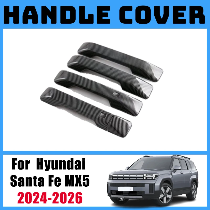 

Car Exterior Door Handle For Hyundai Santa Fe MX5 2024 Accessory 2025 2026 Ourside Handle Covers Anti-scratch Auto Accessories