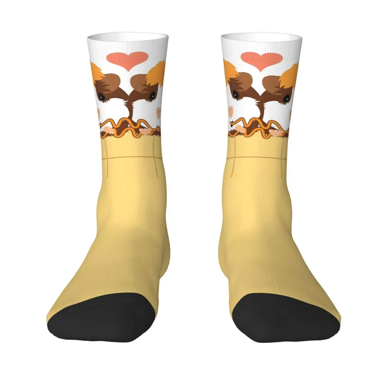 Guinea Pig Eating Together Socks Hiking 3D Print Boy Mid-calf Sock