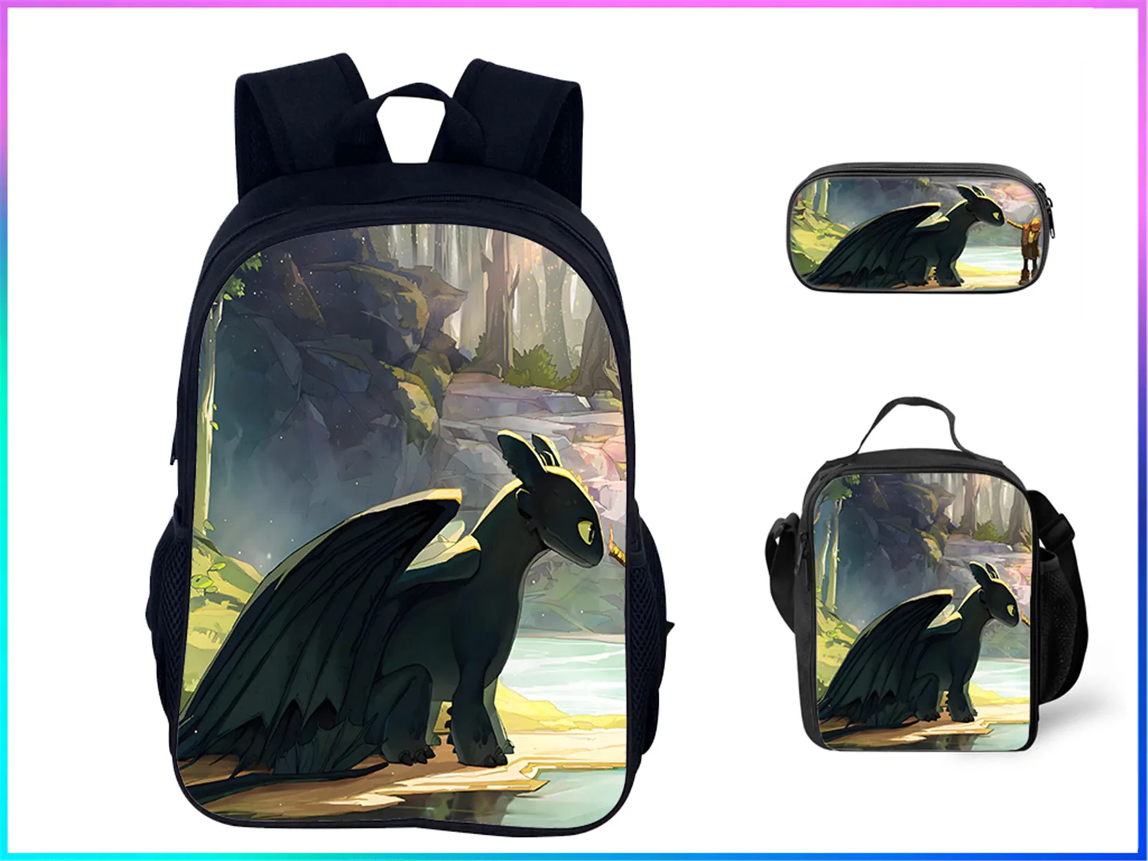 Детский легкий рюкзак унисекс HTTYD