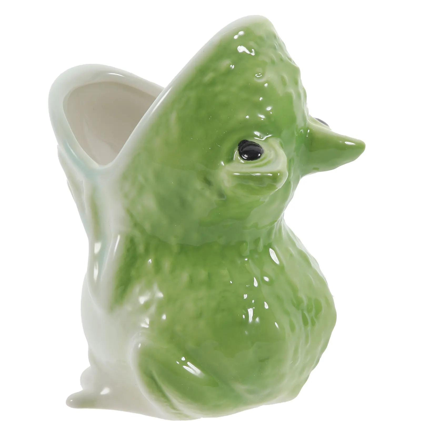 Stylish Ceramic Frog Flower Pot Reusable Cartoon Planter for Plants Succulents Office Garden Decor Item