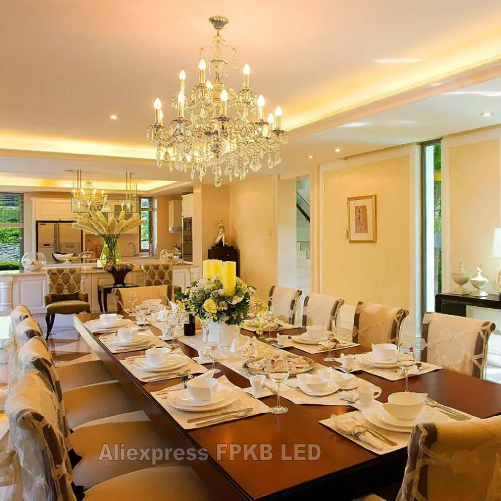 Mini LED Lamp E14 7W 9W 12W AC 220V 230V 240V LED Corn Bulb SMD2835 33Leds 360 Beam Angle Replace Halogen Chandelier Lights