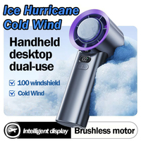 Mini 100 High-speed Desktop Fan Adjustable Portable Handheld Turbofan USB Rechargeable Mini Office Fan Air duster rechargeable