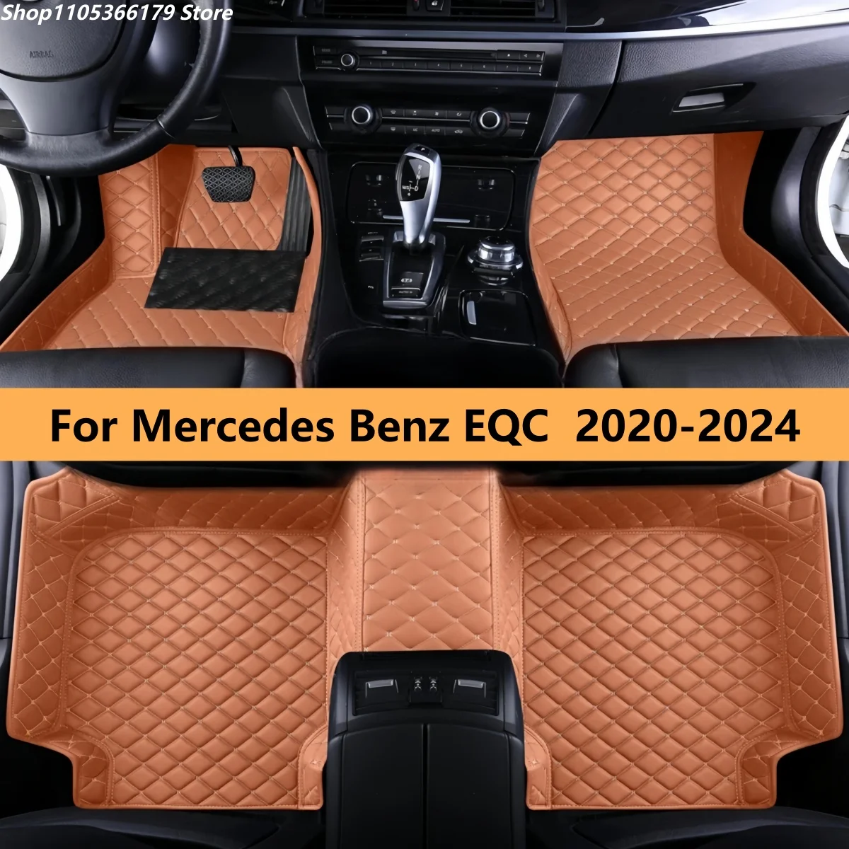 

SUV Custom For Mercedes Benz EQC 2020 2021 2022 2023 2024 Auto Leather Front Rear Row Carpet Pads Full Set Foot Matts Rugs