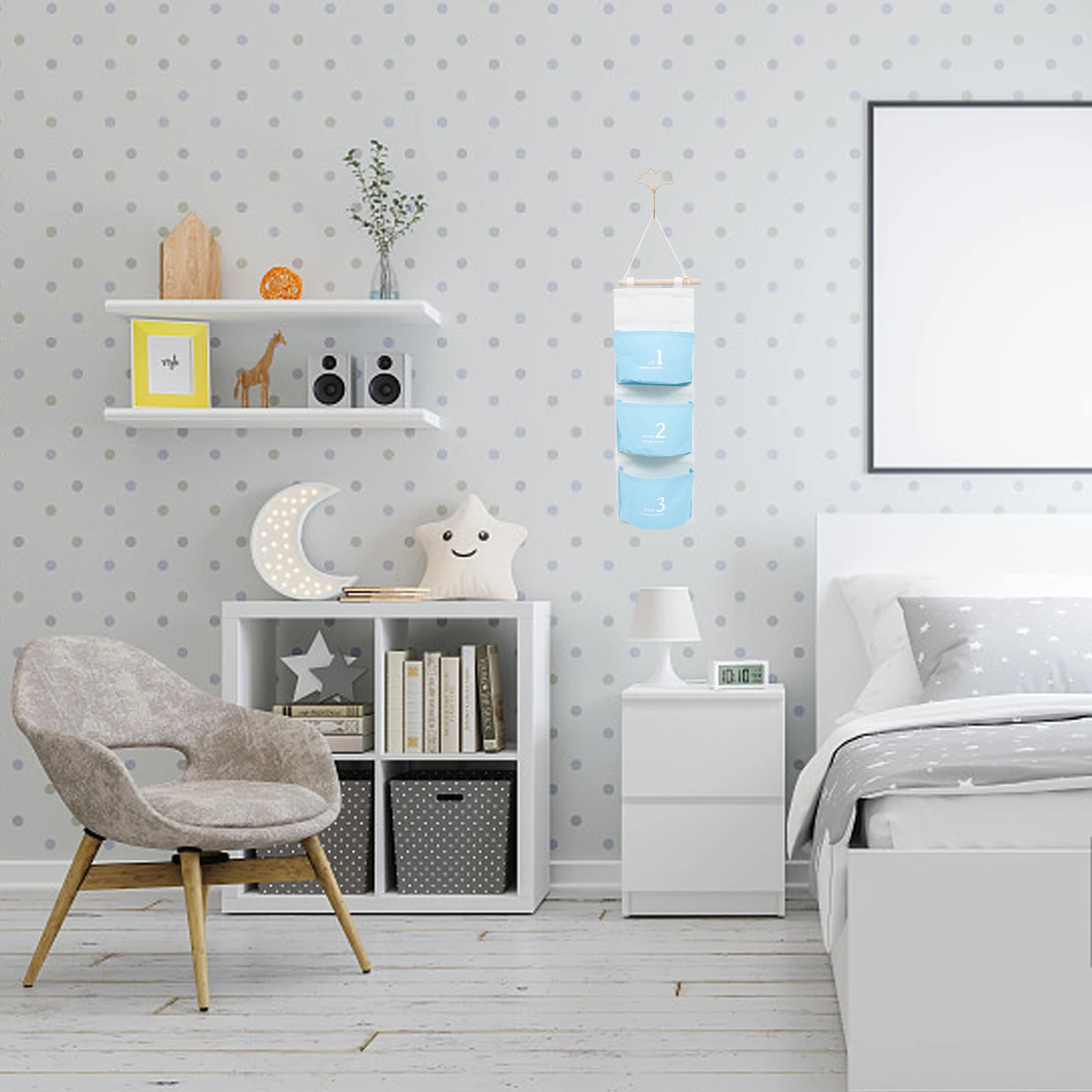 

Cotton Linen Wall Hanging ganizer Bag Multi function Storage Pouch For Home Travel Sundries Pocket Easy Install Lightweight Door