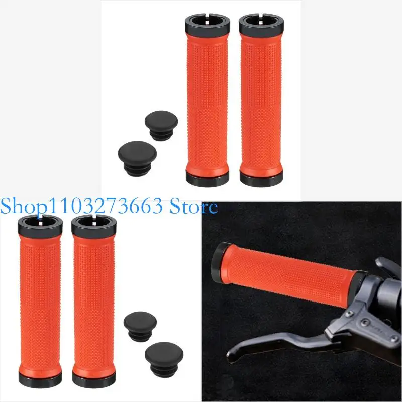 

R6FE Bilateral Locks Bikes Handlebar Grips Comfortable Bicycles Handle Grips