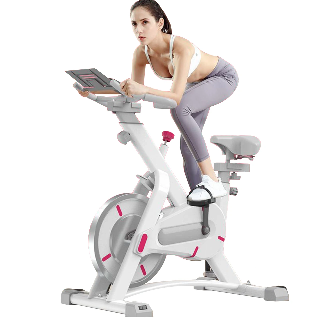 Bicicleta spinning ejercicio,Bicicleta para ejercicio,equipo de Fitness totalmente inteligente para quemar grasa, entrenador de bicicleta, bicicleta de Fitness vertical para interiores