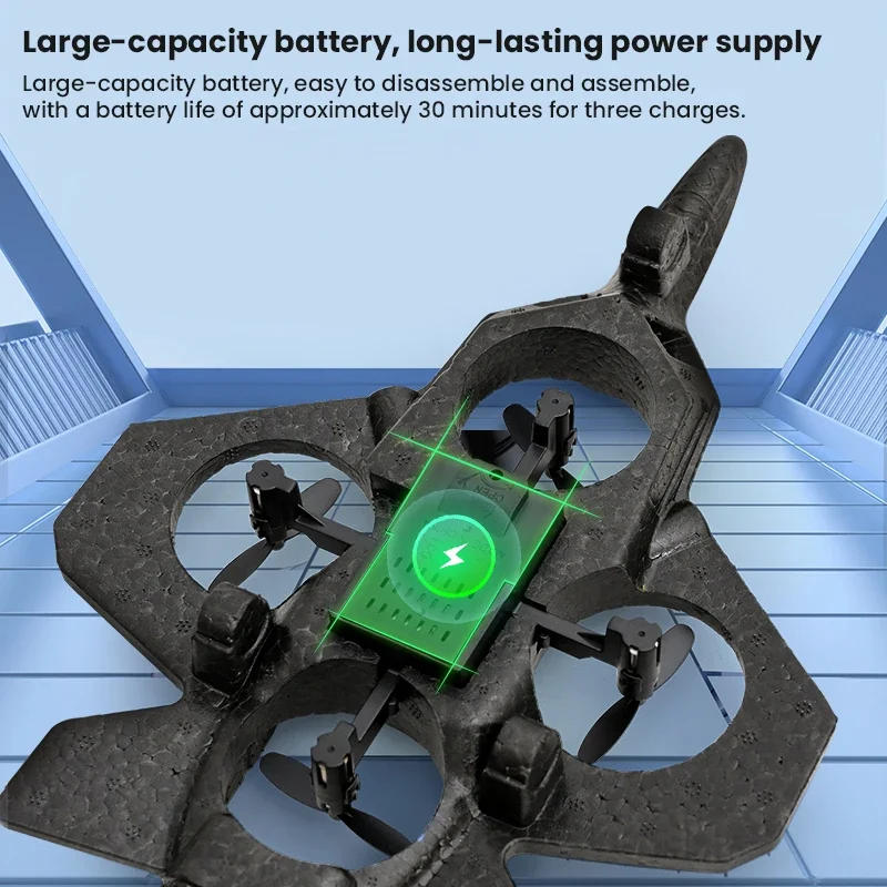 Avião a jato rc, brinquedo voador com planador de luz, 2.4g, epp, controle remoto, espuma, avião de combate, brinquedos para meninos, crianças, presentes de aniversário