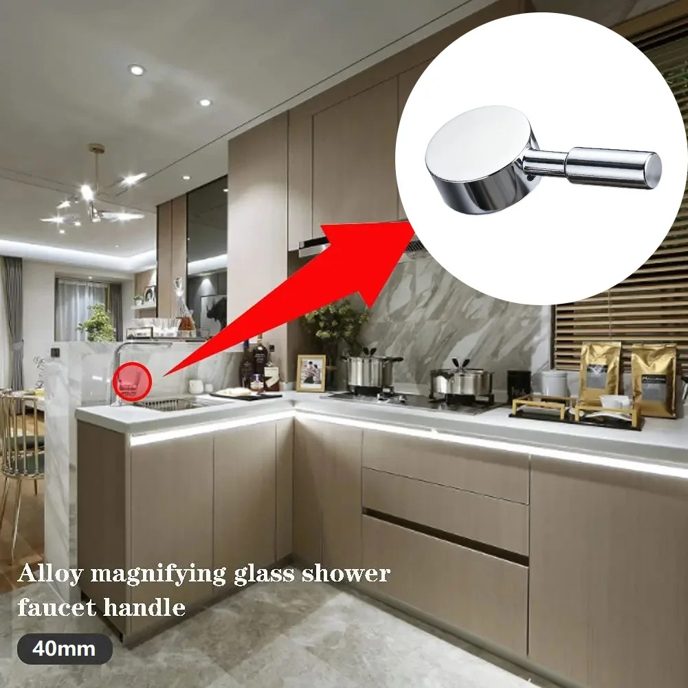 Bathroom Upgrade Shower Mixer Handle Replacement Handle Zinc Alloy Construction Ergonomic Design For 40mm Cartridge