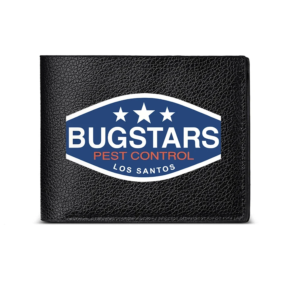 Bugstars Pest Control Los Santos Logo Men's Wallet Card Holder Fashion Casual Business Design