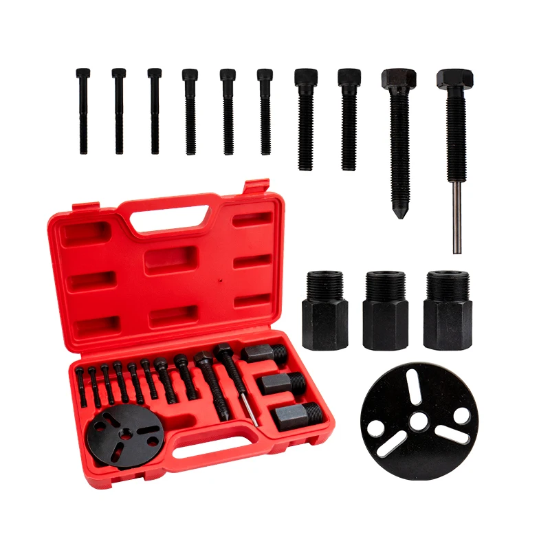 Air Conditioning R134a R12 Compressor Clutch Hub Puller Kit Remover & Installer Repair Tool Set