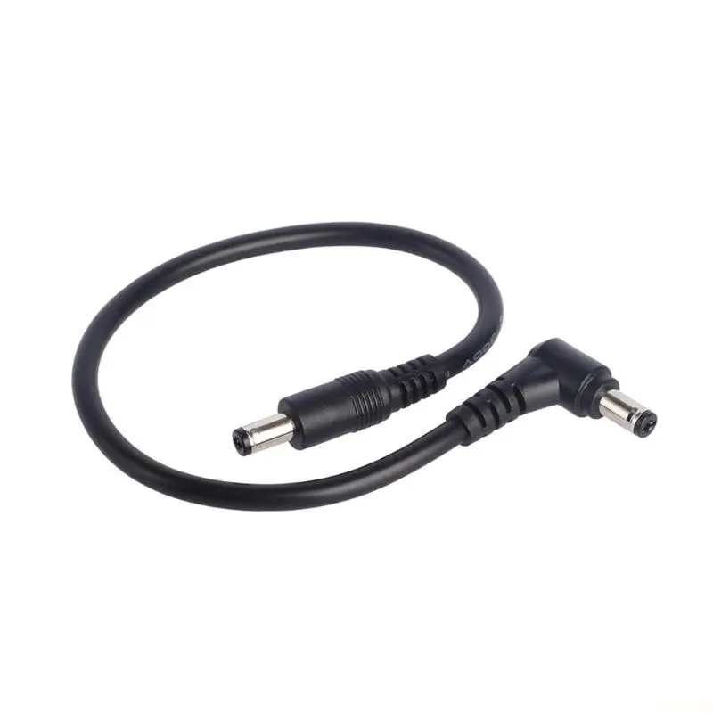 B03F DC5.5x2.1mm/5.5x2.5mm Male to Male Power Cable 18AWG with Angled End Daily