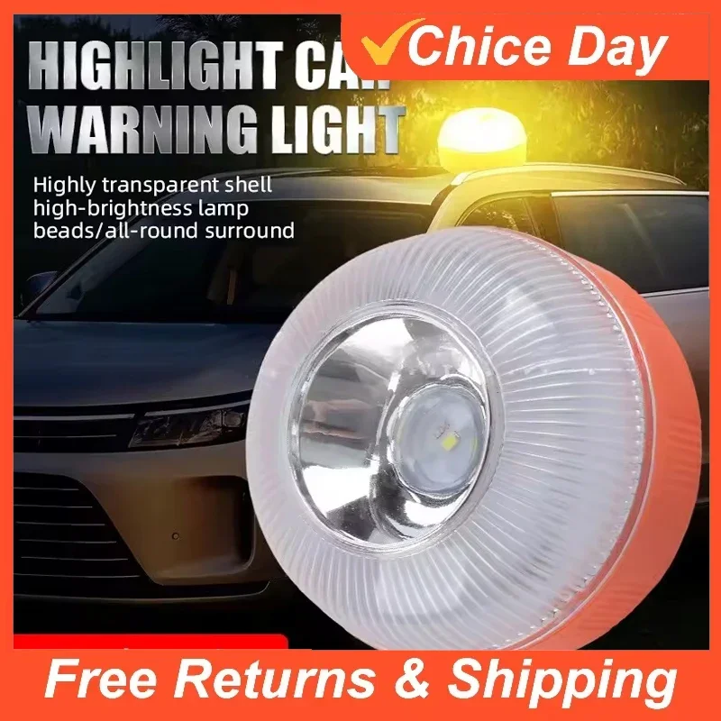 V-16 Notfall-Leuchten LED-Autolicht Warnlampe Magnetische Induktions-Straßenunfallleuchte Tragbares Stroboskop-Zubehör Amagi