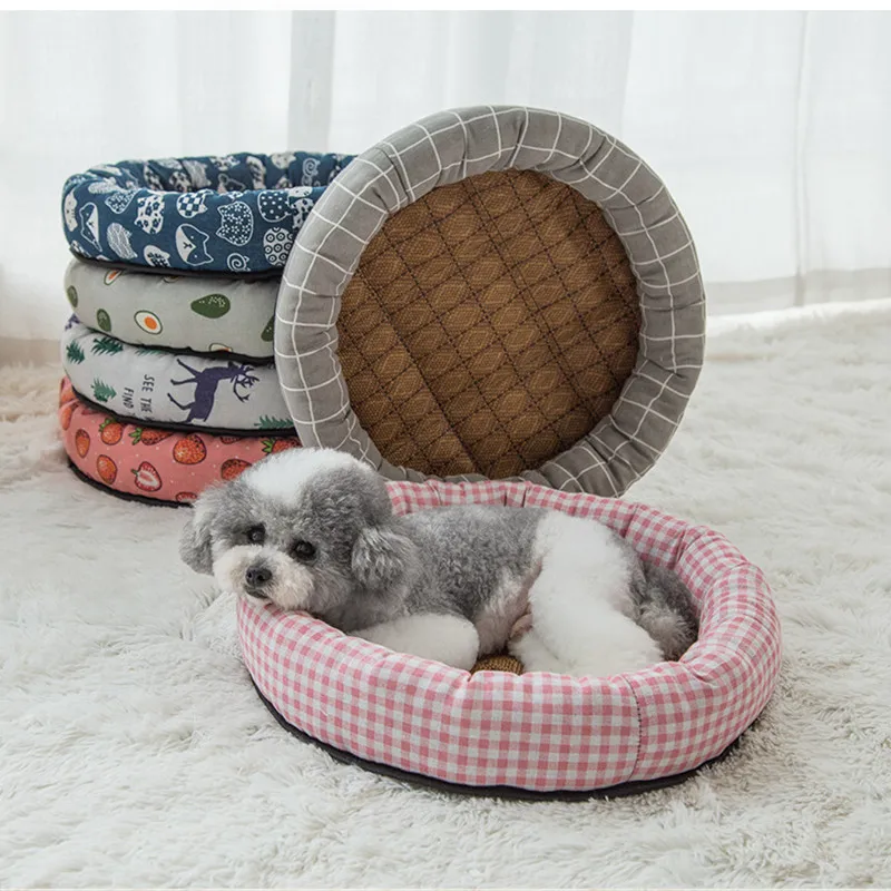 Summer Mat Cushion Small And Medium-sized Large Pet Dog Four Seasons General Removable Pet Products Kennel Doghouse