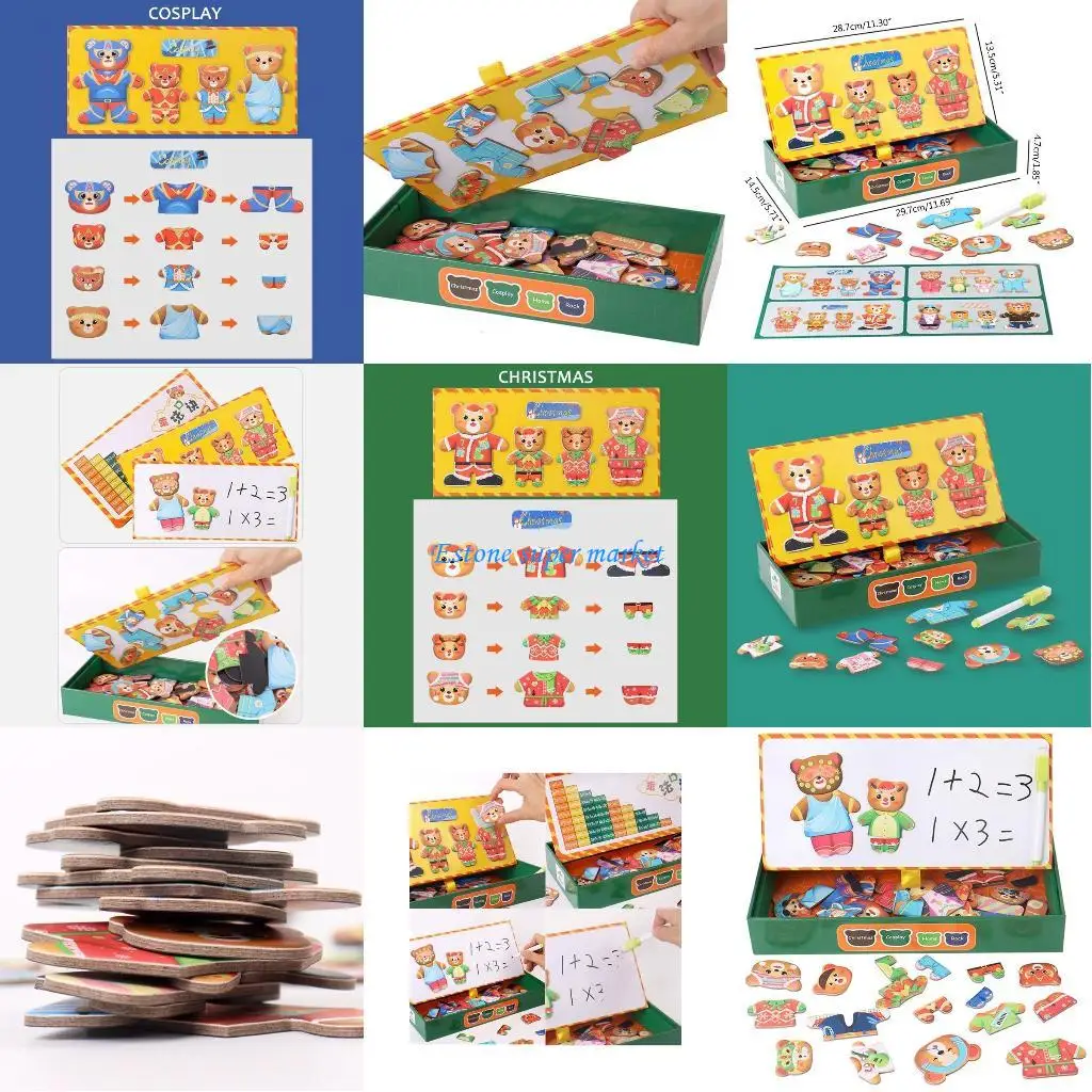 

090B Baby Toy Puzzle Color/Dress Up Matching Toy Game Board